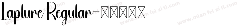 Lapture Regular字体转换
